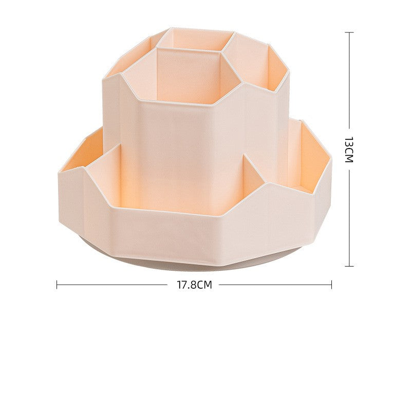 Rotating Desktop Pen Holder, 3, 5 or 9 Grids, PP Plastic
