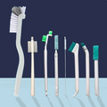 Long Narrow Bottle and Glass Tube Cleaning Brush Kit