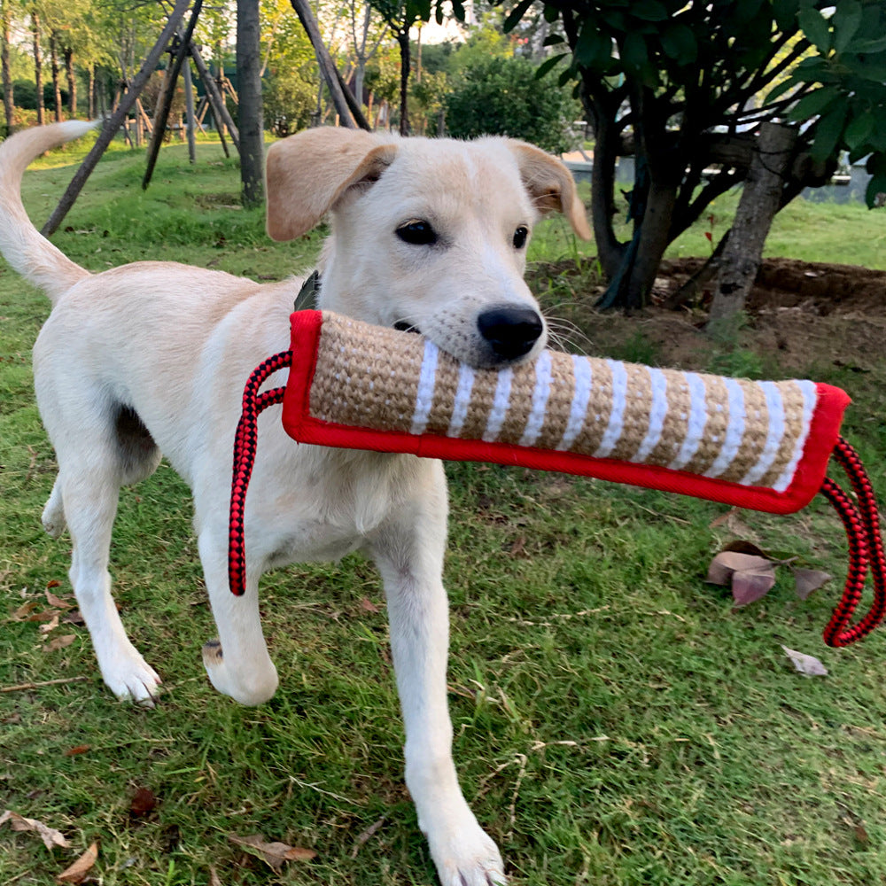 Coarse Hemp Dog Bite Training Stick, 30 cm