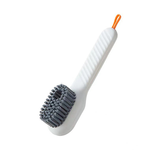 Shoe Cleaning Brush with Built-In Soap Dispenser and Soft Bristles