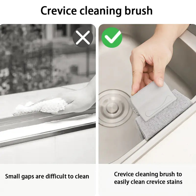 Slim Handheld Window Groove Cleaning Brush