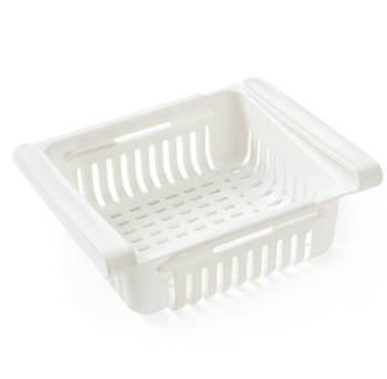 Telescopic Refrigerator Storage Baskets, Multi-Color