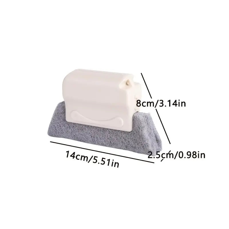 Angled Window Corner Cleaning Brush for Frames and Tracks