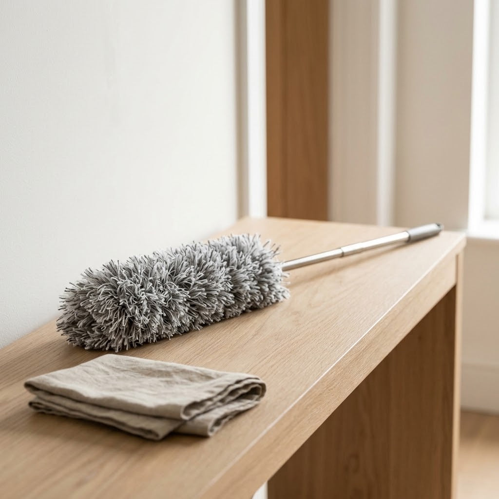 Extendable Microfiber Duster with Bendable Head and 100 in Reach