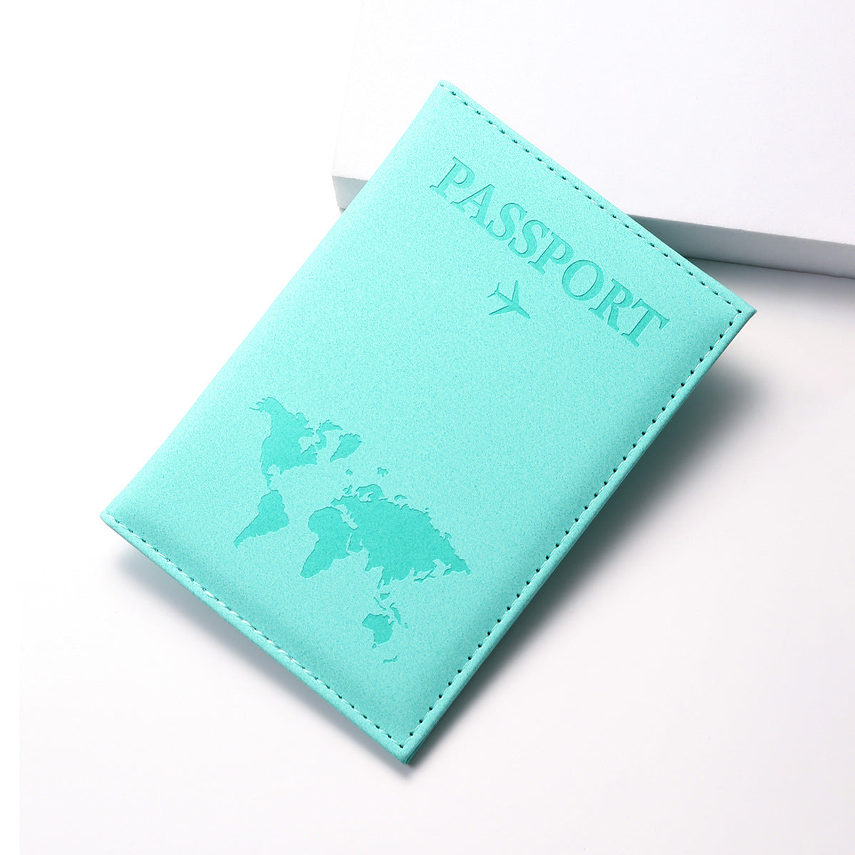 Geometric Print PU Leather Passport Cover, 12 Colors