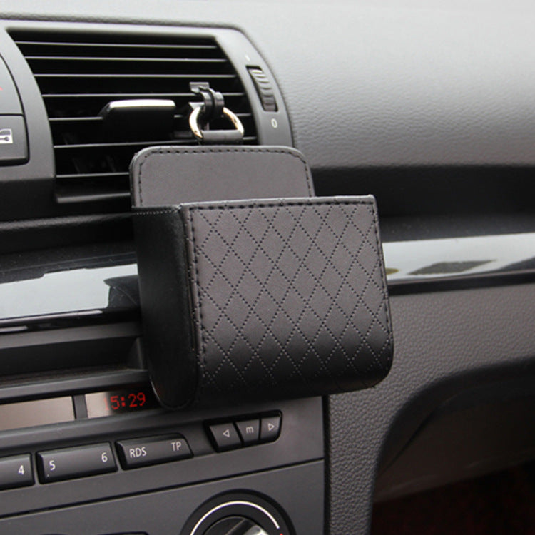 Embossed Car Air Vent Storage Pocket for Phone and Keys