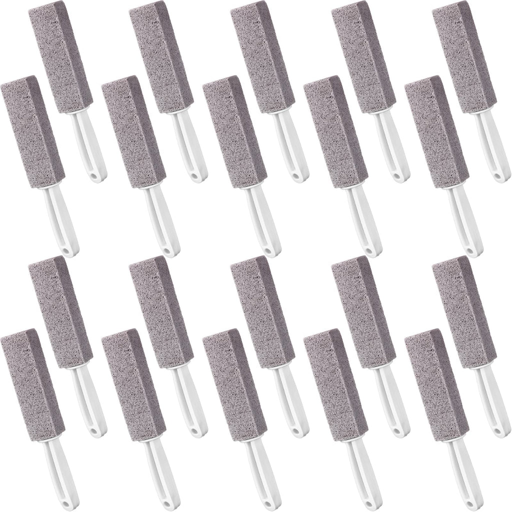 Pumice Toilet Bowl Cleaning Stones with Long Handles, Set of 20