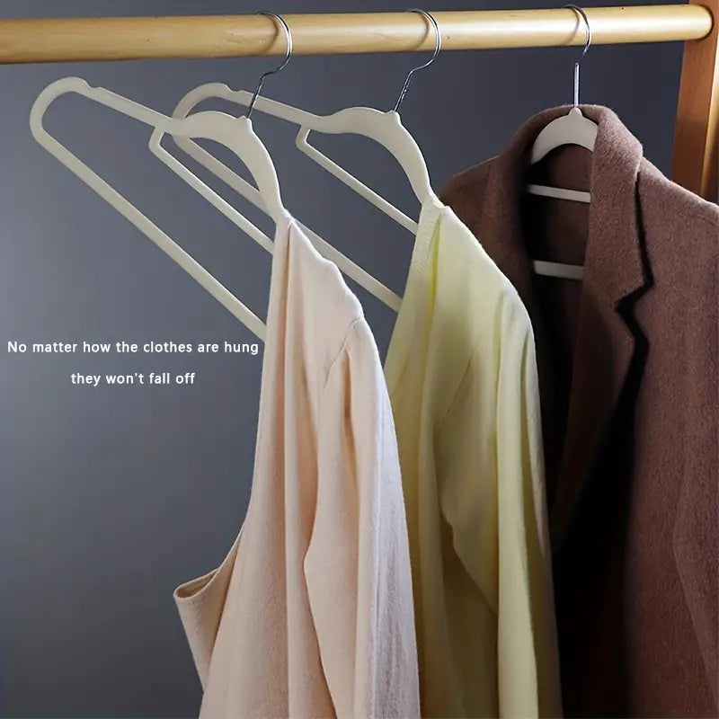 Ultra-Thin Non-Slip Velvet Hangers, 10 Pack