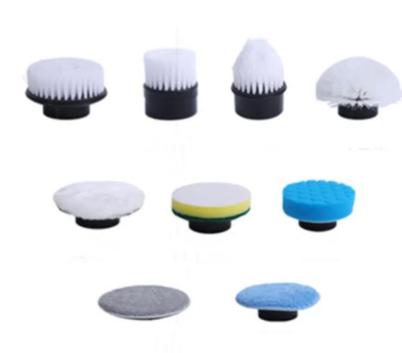 Dual Cleaning Brush with Interchangeable Detail and Large Heads