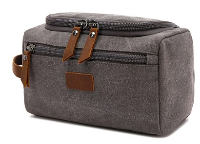 Washed Canvas Travel Storage Bag with Inner Pouch