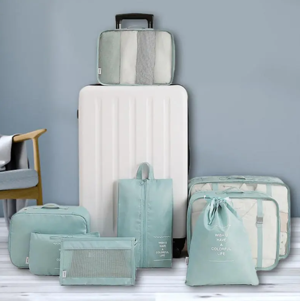 8-Piece Packing Cube and Luggage Organizer Set