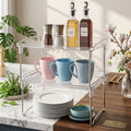 Foldable Stackable Corner Countertop Shelves, Set of 2