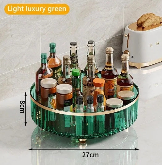 360-Degree Rotating Cosmetic Organizer, Transparent