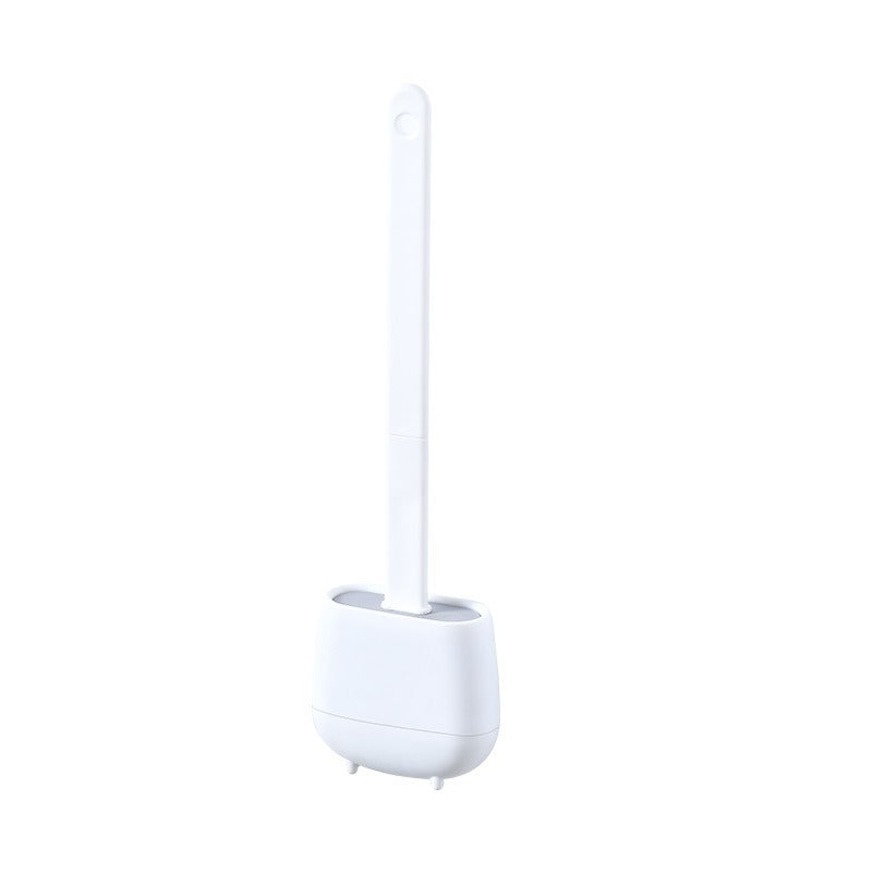 Retro Silicone Toilet Brush and Matching Holder Set