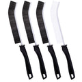 Angled Hard-Bristle Crevice Cleaning Brushes, 4-Pack