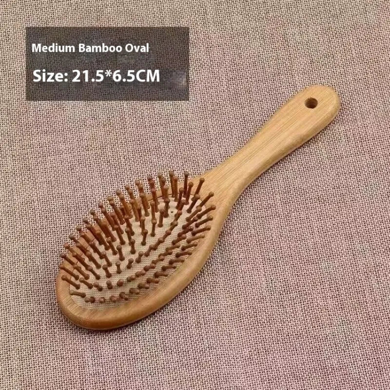 Wooden Air Cushion Hair Brush, Round or Square