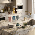 Stackable Foldable Countertop Shelf Organizers, 2-Pack