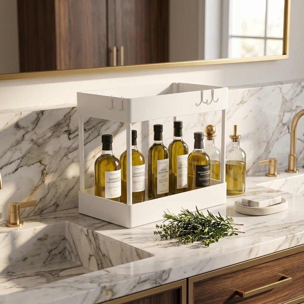 Under-Sink Organizer with Two Pull-Out Drawers, Animal Design