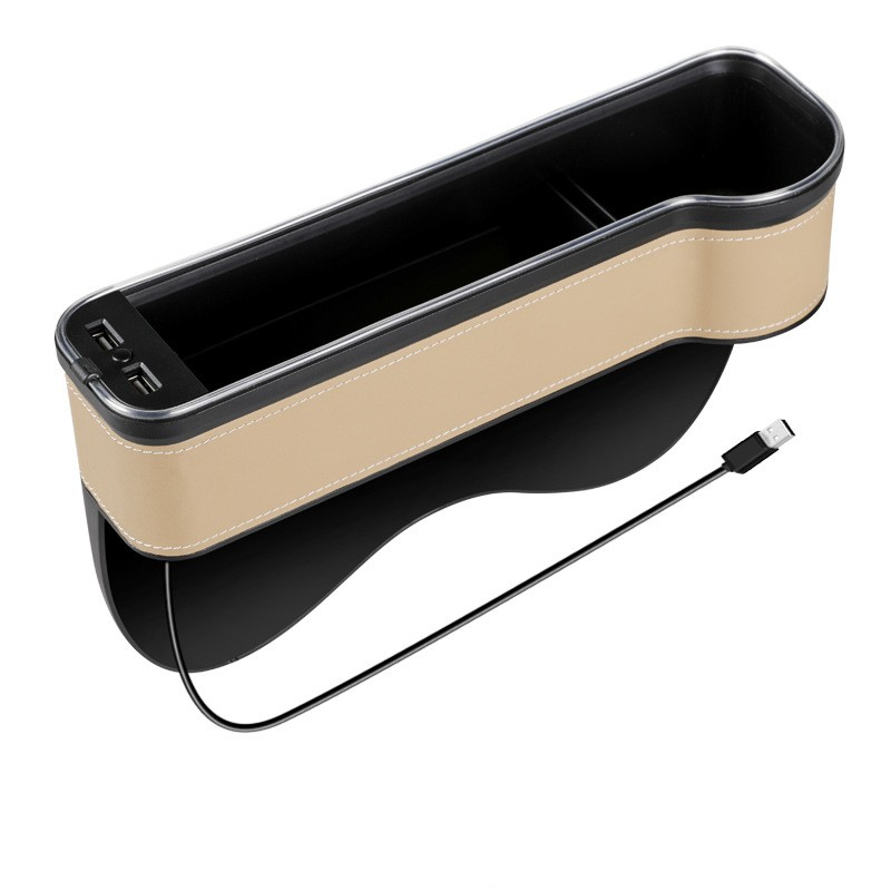 Car Seat Gap Organizer with USB Charging Port