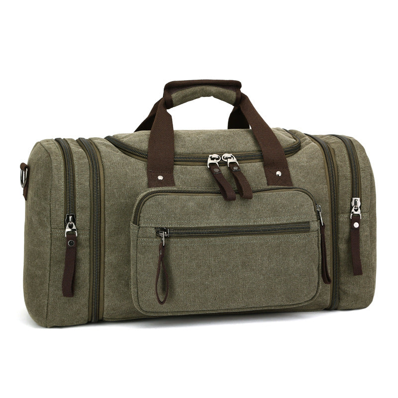 Expandable Canvas Travel Duffel Bag, 36 to 55L