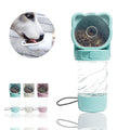 3-in-1 Dog Water Bottle with Food Container and Bag Dispenser, Green