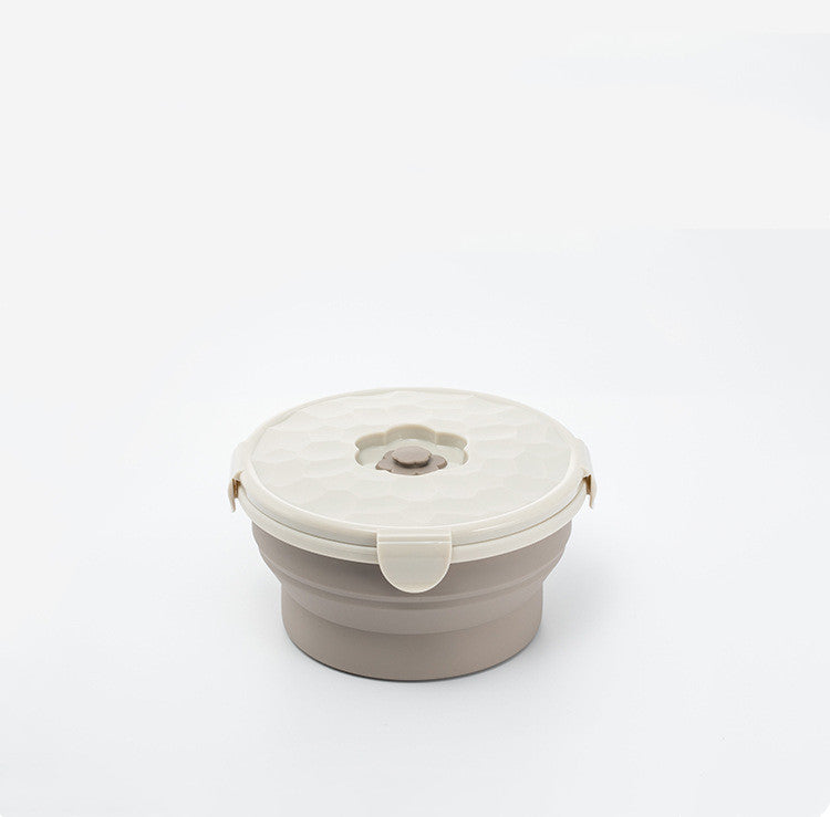 Space-Saving Silicone Food Container for Meal Prep, Collapsible
