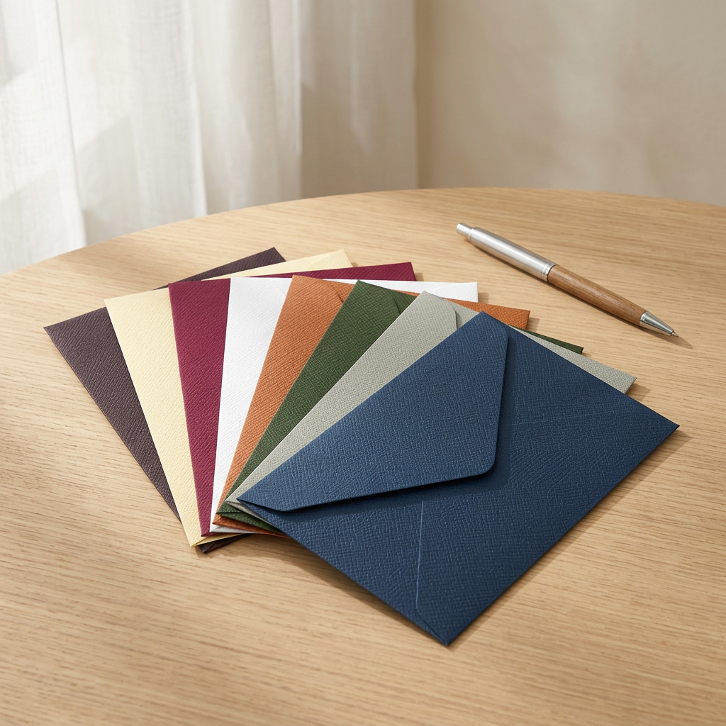 Vintage Hemp Paper Western Envelopes, 5 or 10 Pack, Many Colors