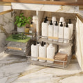 Expandable Under-Sink Pull-Out Organizers, Stainless Steel, 2-Pack