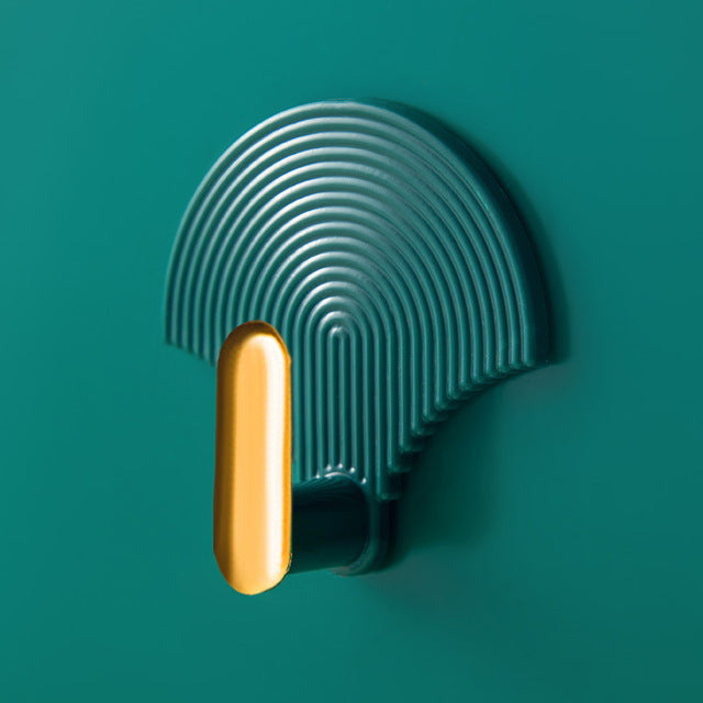 Nordic Fan-Shape Wall Hook Set with Traceless Mount