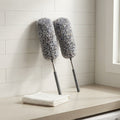 Microfiber Dusters with Extendable Pole and Detachable Head, 2-Pack