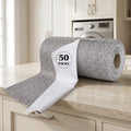 Tear-Away Microfiber Towel Roll, 12 x 12 in, 50 Sheets, Geometric
