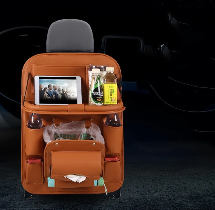 Leather Car Storage Tray for Phone, Wallet and Keys
