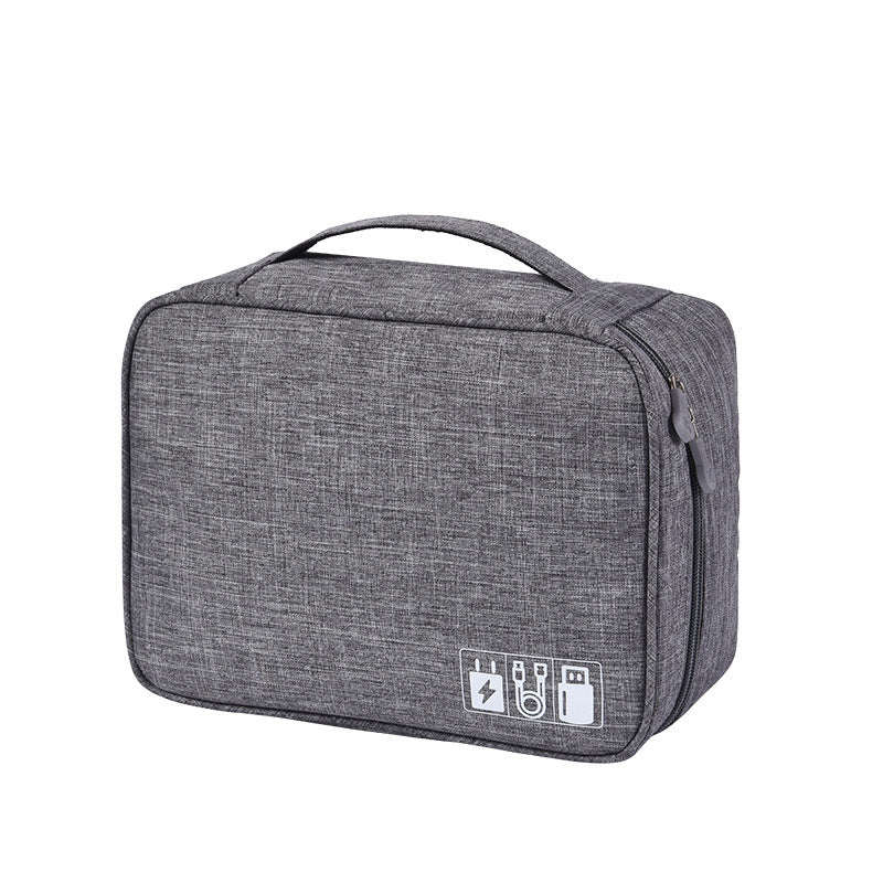 Waterproof Oxford Cable Organizer Bag, 24.5 x 18.5 cm