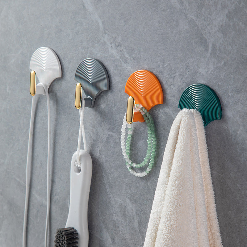 Nordic Fan-Shape Wall Hook Set with Traceless Mount