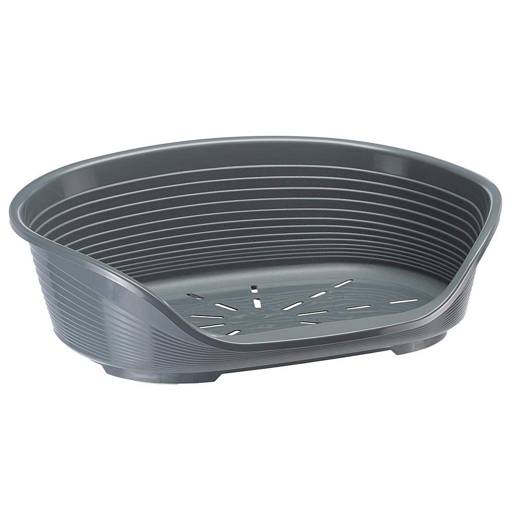 Rounded Plastic Dog and Cat Bed with Anti-Slip Feet, 74 x 48 cm