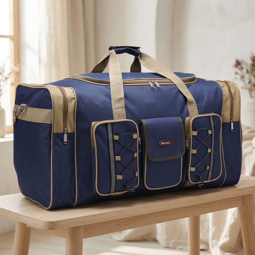 Large Waterproof Gym Duffel Bag, 20–35L Oxford Cloth