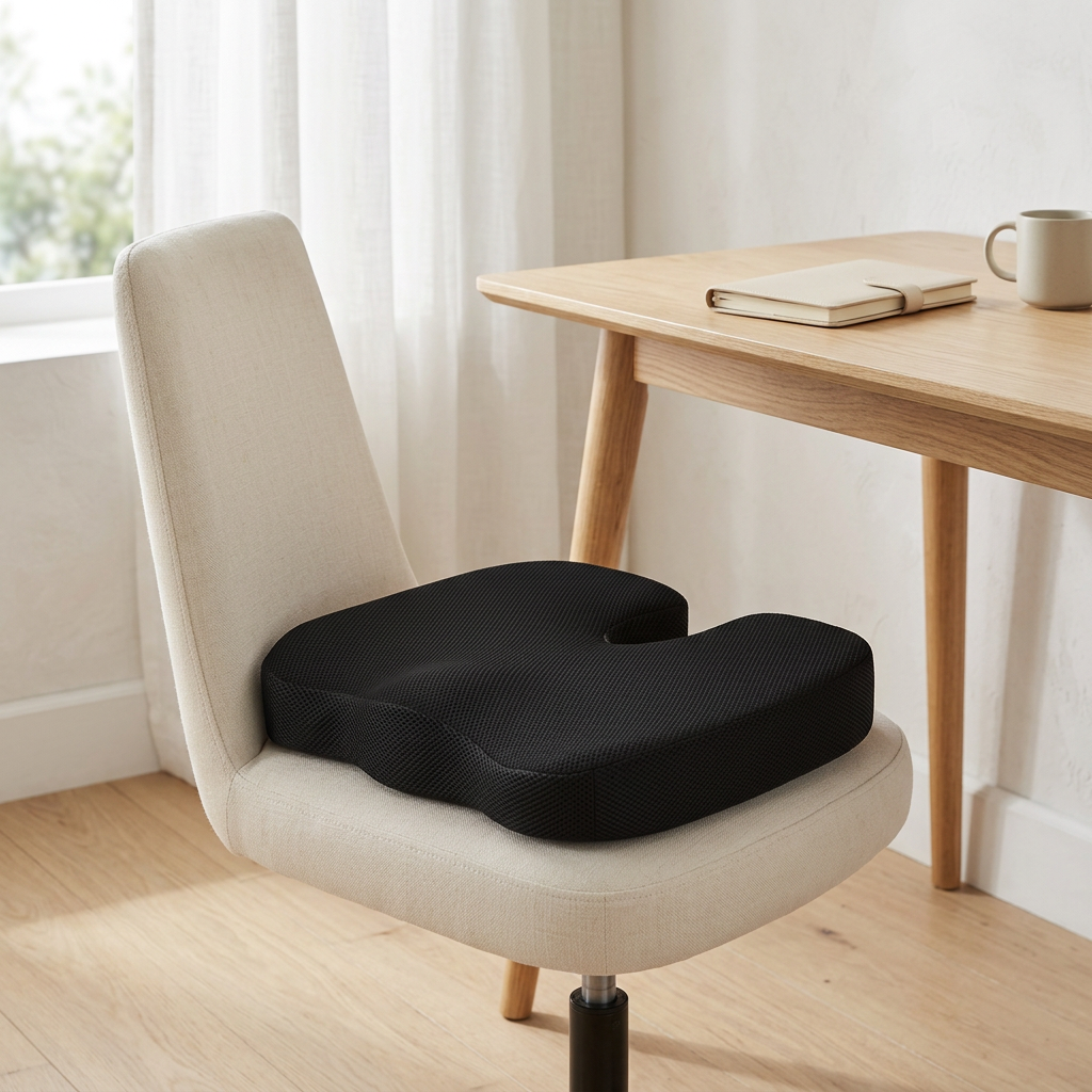 Memory Foam Office Chair Seat Cushion, 45 x 35 x 7 cm