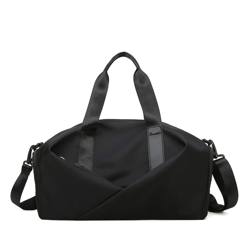 Nylon Gym Bag with Wet Compartment and Shoulder Strap