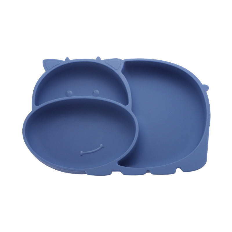 Divided Silicone Suction Plate for Baby Mealtimes, Multiple Options