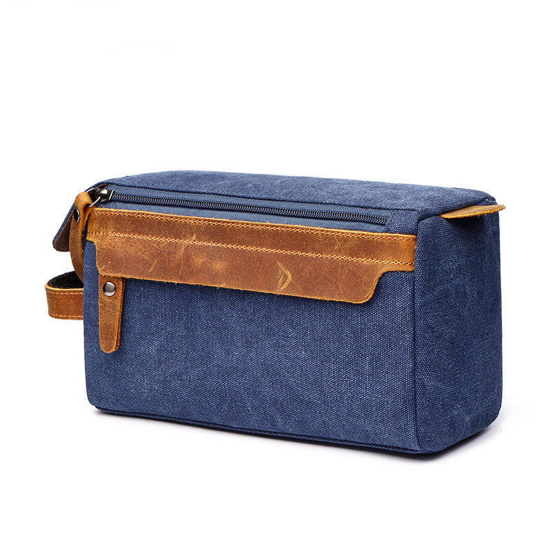 Large-Capacity Canvas Travel Wash Bag for Toiletries