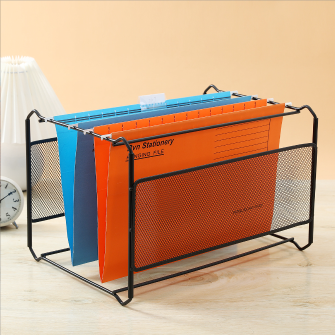 Metal Hanging File Rack with Iron Net, A4 and FC Size, S/L