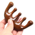Wide Tooth Wooden Scalp Massage Comb with Sandalwood Scent