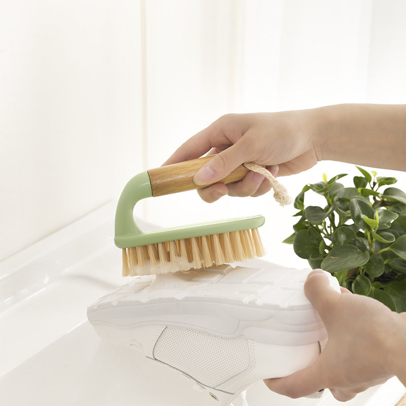 Bamboo Laundry Scrub Brush for Clothes, Shoes and Floors