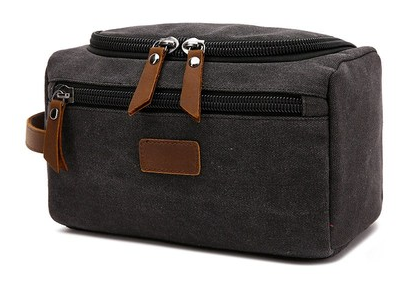 Washed Canvas Travel Storage Bag with Inner Pouch