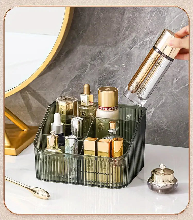 Transparent Desktop Makeup and Skincare Display Case, Small or Large