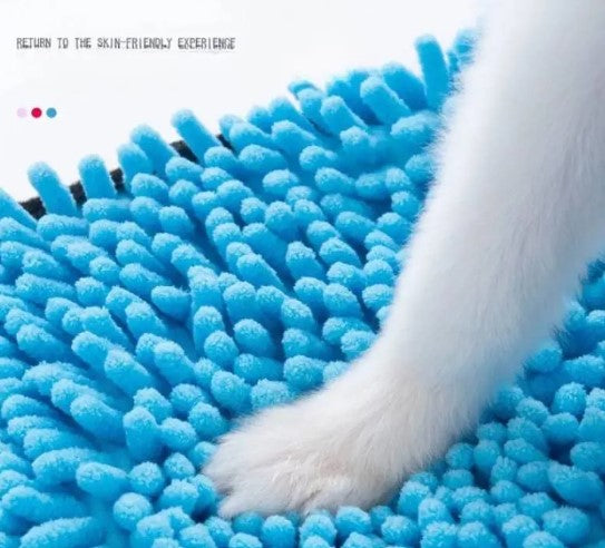 Soft Absorbent Pet Cleaning Washcloth for Paws and Fur