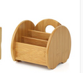 Bamboo Desktop Organizer for Remotes and Cosmetics, 3 Styles