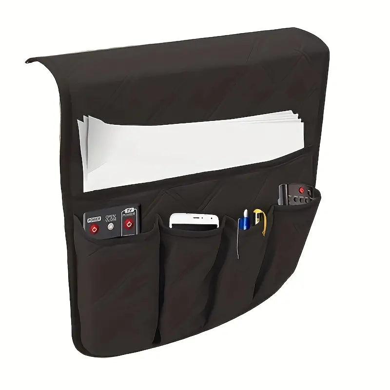 Polyester Sofa Armrest Caddy for Remotes and Books