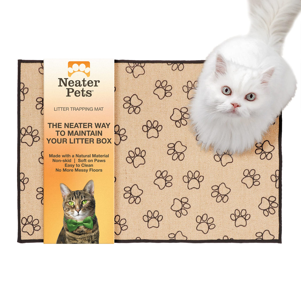 Jute Cat Litter Trapping Mat with Anti-Skid Backing, 24 x 36 in