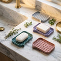 Silicone Soap Holder and Drain Rack, 12.8 x 9 cm
